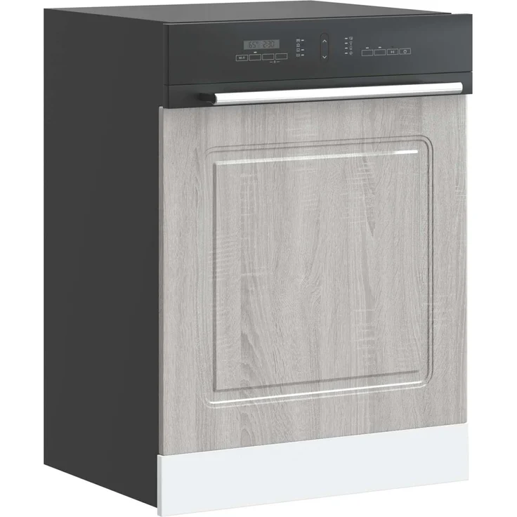 vidaXL Geschirrspülerblende Kalmar Grau Sonoma 60x1,5x57 cm 853663 – Bild 3