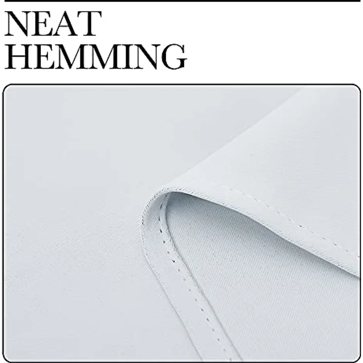 NICETOWN Rod Pocket Vorhänge 4263 84 Modern 42" W X 45" L *Greyish White – Bild 8