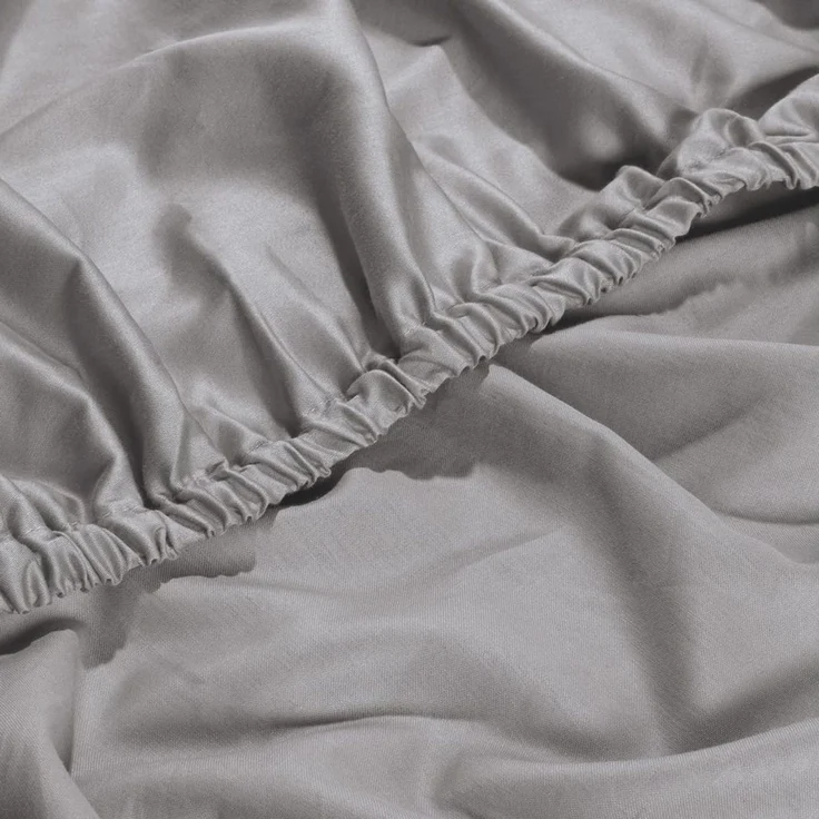 Erwin Müller Spannbettlaken Spannbettlaken "Landshut", Satin, Gummizug: Rundumgummi, (1 Stück), Uni – Bild 3