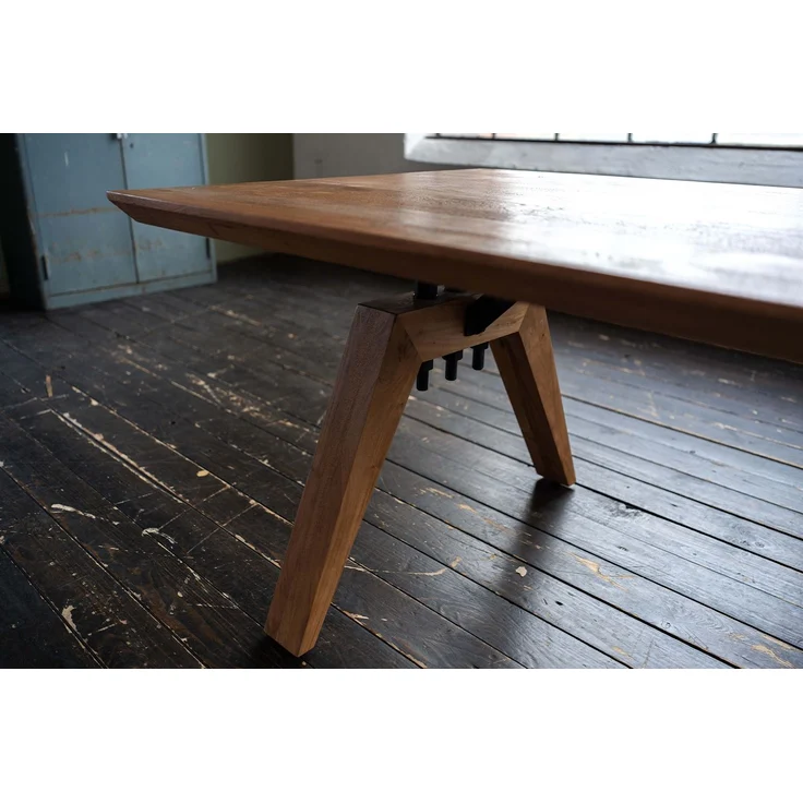 KAWOLA Esstisch WOODY Akazie massiv Schweizer Kante 220x100cm – Bild 5