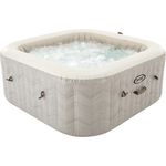 Intex 'PureSpa Chevron Deluxe Square' aufblasbarer Whirlpool, creme, Ø 239 x 71 cm