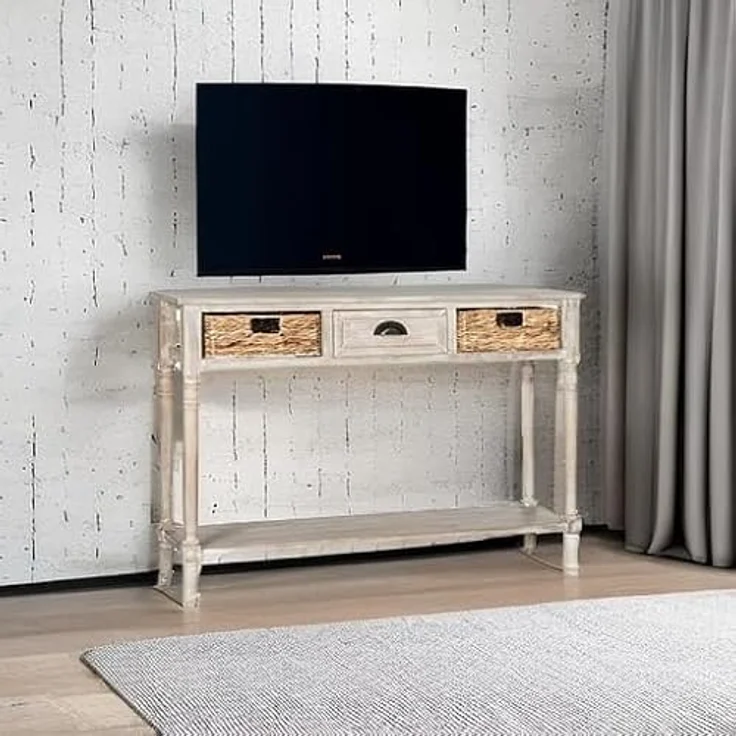 SAFAVIEH Rustic Wooden , in White Birch, 34 X 113 X 80 – Bild 10