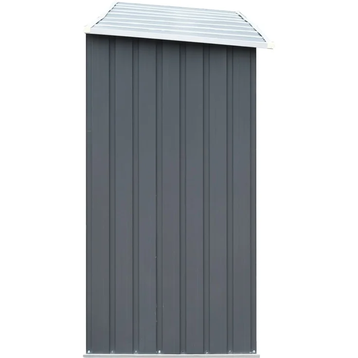 vidaXL Brennholzlager aus verzinktem Stahl 330x84x152 cm Grau 44859 – Bild 4