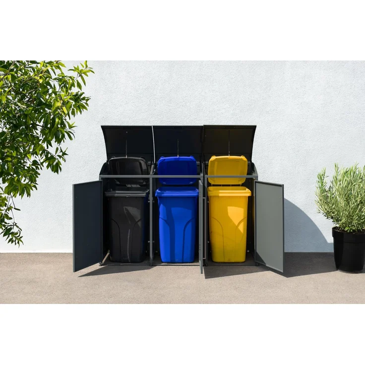 Westmann Metall Mülltonnenbox Moderna 3 | 3x240 L – Bild 3