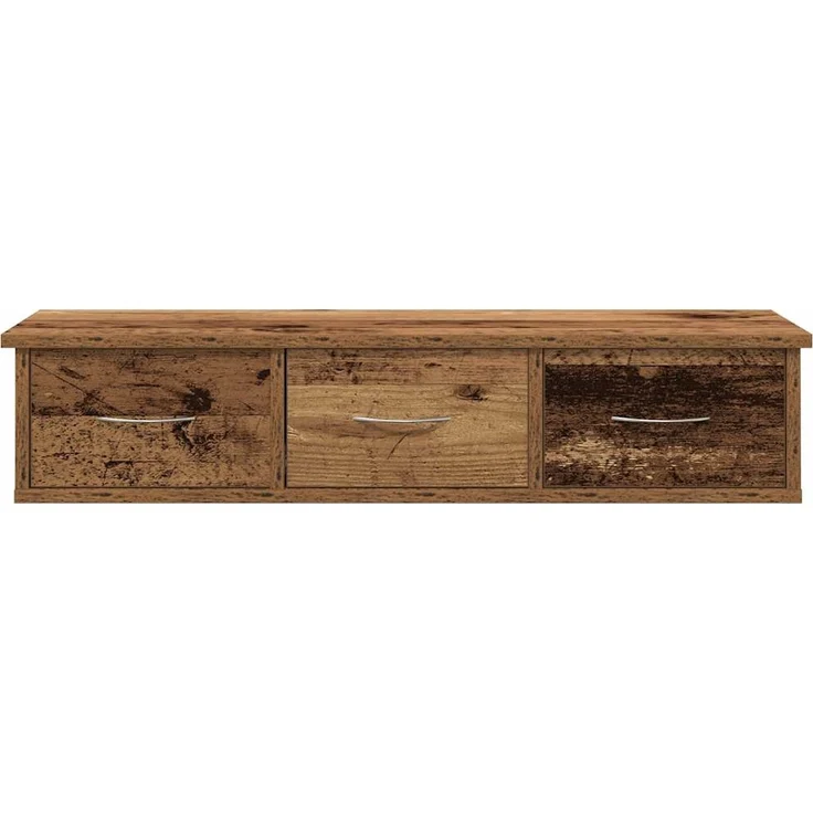 vidaXL Wandschrank Altholz-Optik 88x26x18,5 cm Holzwerkstoff 855860 – Bild 3