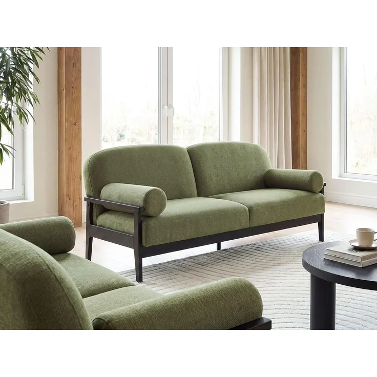 Sofa 3-Sitzer PILARNE Stoff Grün – Bild 2