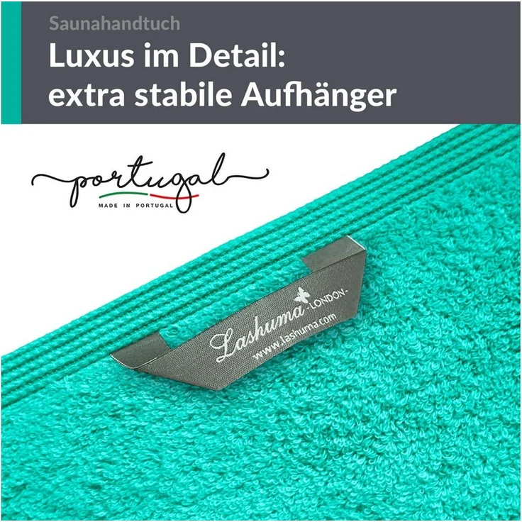Lashuma Saunatuch XXL Handtuch London, Frottee (1-St), Badetuch Damen & Badehandtuch Herren 100x200 cm - Saunahandtuch 80x220 – Bild 3