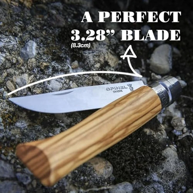 Opinel Tradition Luxury N°08 - Klappmesser - 8.5 cm - gelber bis orangefarbener Griff – Bild 3