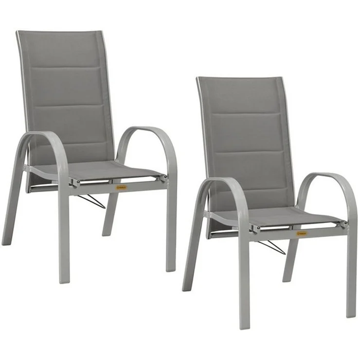 MERXX Gartensessel Amalfi Deluxe Gasdruckfeder (Set, 2-St), 2er Set, Alu/Textil, verstellbar – Bild 4