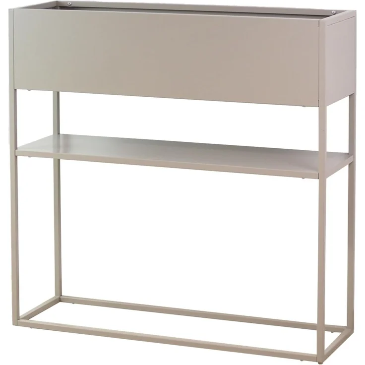 osoltus Pflanzkasten Raumteiler cube Warmgrey Grau Konsole 80 cm – Bild 1