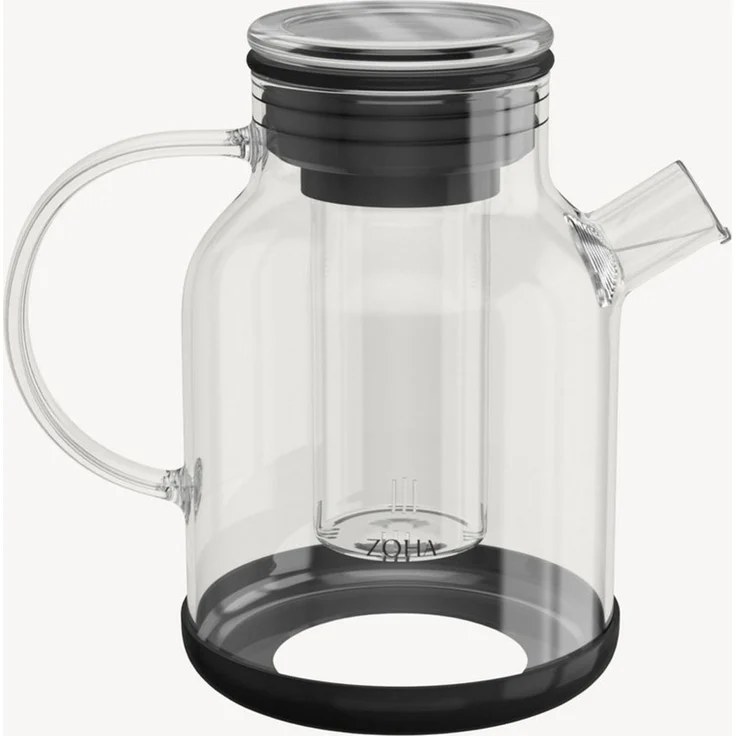 Zoha Teekanne Glasteekanne mit Sieb 1,5 Liter - Hitzebeständiger Teebereiter, Premium Borosilikatglas mit Siebeinsatz – Bild 1