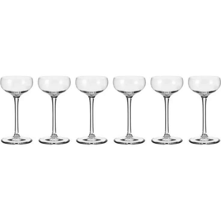 Leonardo Cheers Likörschale 6er Set, Likörglas, Schnapsglas, Aperitifglas, Glas, 90 ml, 19986