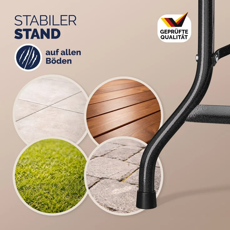 CASARIA® Bierzeltgarnitur Kunststoff 180cm 3-teilig Set – Bild 8