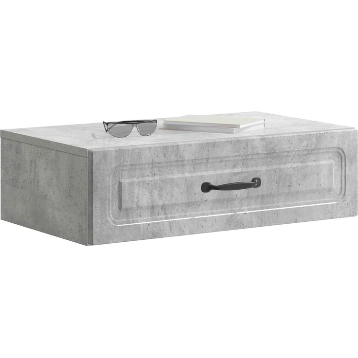 vidaXL Wandmontierter Beistelltisch Betongrau 59 x 34,5 x 17 cm 899338 – Bild 2