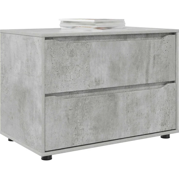 vidaXL Aufbewahrungsschrank 80 x 48 x 57 cm Holzwerkstoff Betongrau 888820 – Bild 3