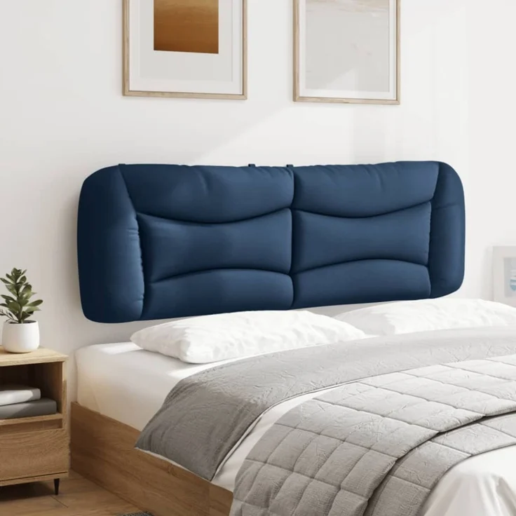 vidaXL Kopfteil-Kissen Blau 160 cm Stoff – Bild 2