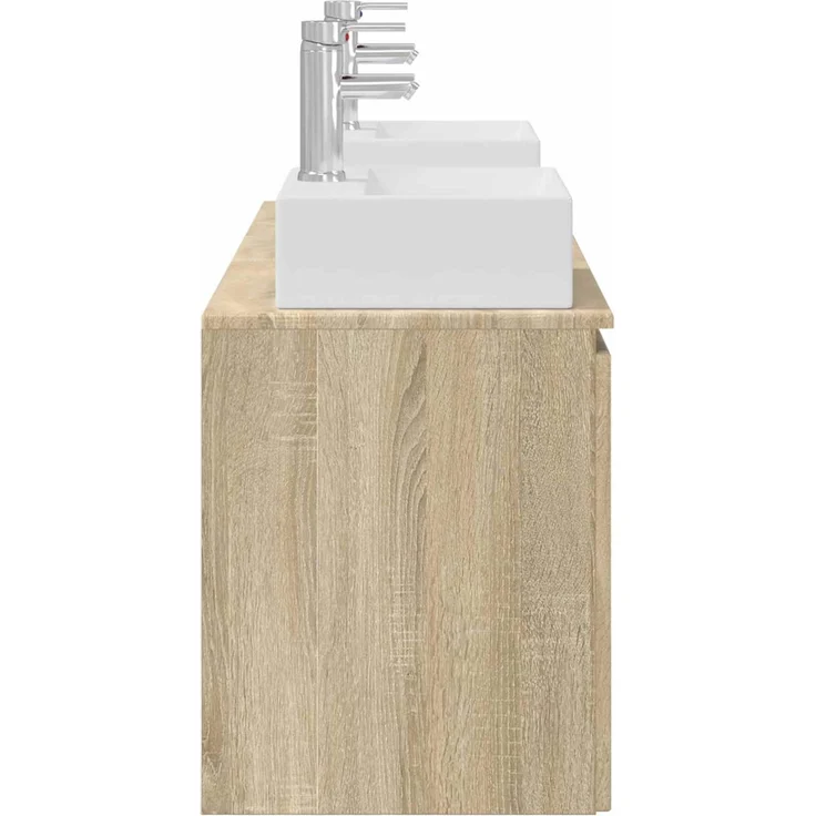 vidaXL Badezimmerschrank-Set 3 stk. Sonoma-Eiche 129 x 41 x 79,5 cm 3405649 – Bild 7