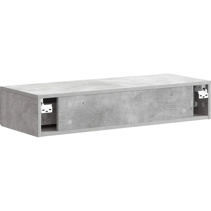 vidaXL Wandmontierter Beistelltisch Betongrau 87,5 x 34,5 x 17 cm 898668 – Bild 7