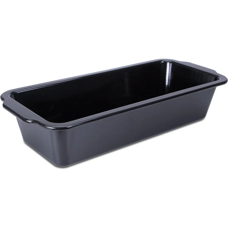 Städter We Love Baking Brotbackform 35 cm Emaille Schwarz – Bild 1