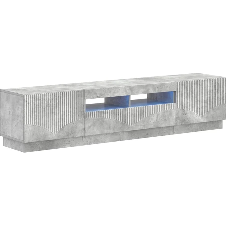 vidaXL LED-TV-Schrank HOORN 3 stk. Betongrau Holzwerkstoff 3416842 – Bild 2