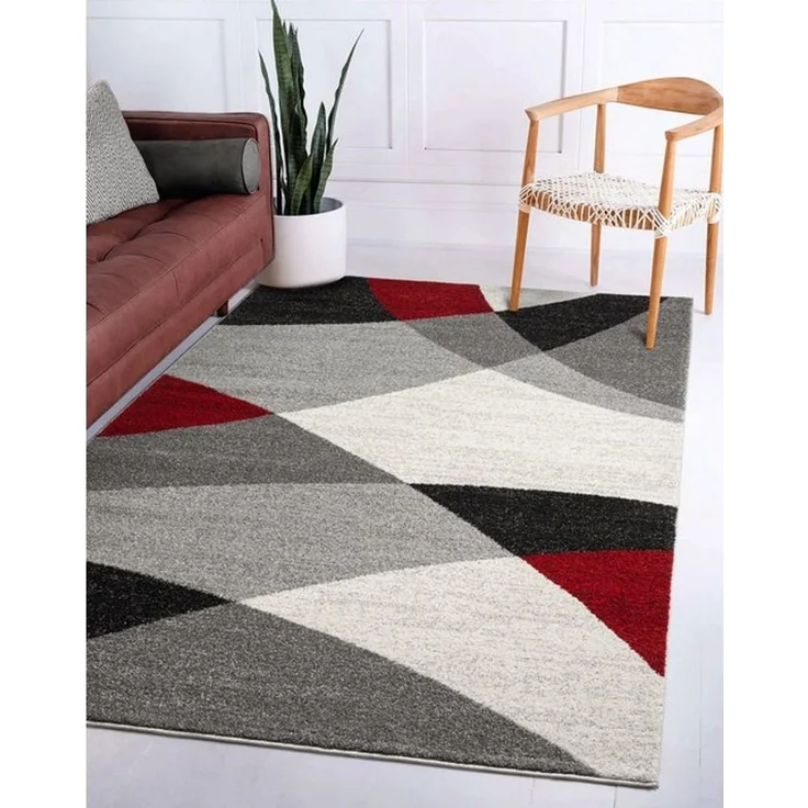 the carpet Teppich Pearl, rechteckig, Höhe: 11 mm, moderner dichter Wohnzimmer Teppich Konturenschnitt – Bild 2