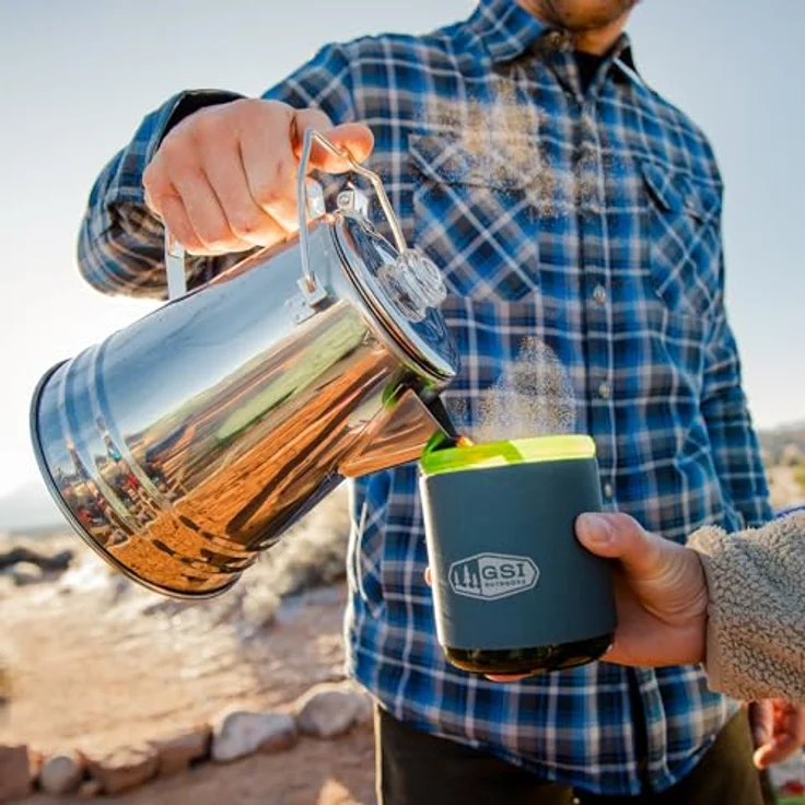 GSI Outdoors czajnik Gletscher Edelstahl 8 Tasse perc (65008) – Bild 6
