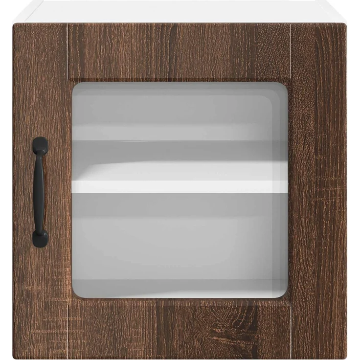 vidaXL Wandglas-Schrank PORTO 2 stk. Braun Eichen-Optik 885200 – Bild 7