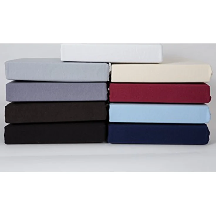 r-up Klasse Spannbettlaken 180x200-200x220 bis 35cm Höhe sand 100% Baumwolle 200g/m² – Bild 8