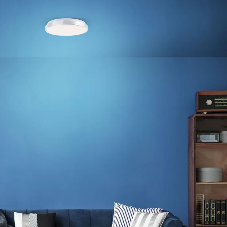 Brilliant LED Wand- und Deckenleuchte Livius G80561A21 Wohnzimmer, Schlafzimmer Metall/Kunststoff Indoor Decke schwarz - LED fest integriert – Bild 5