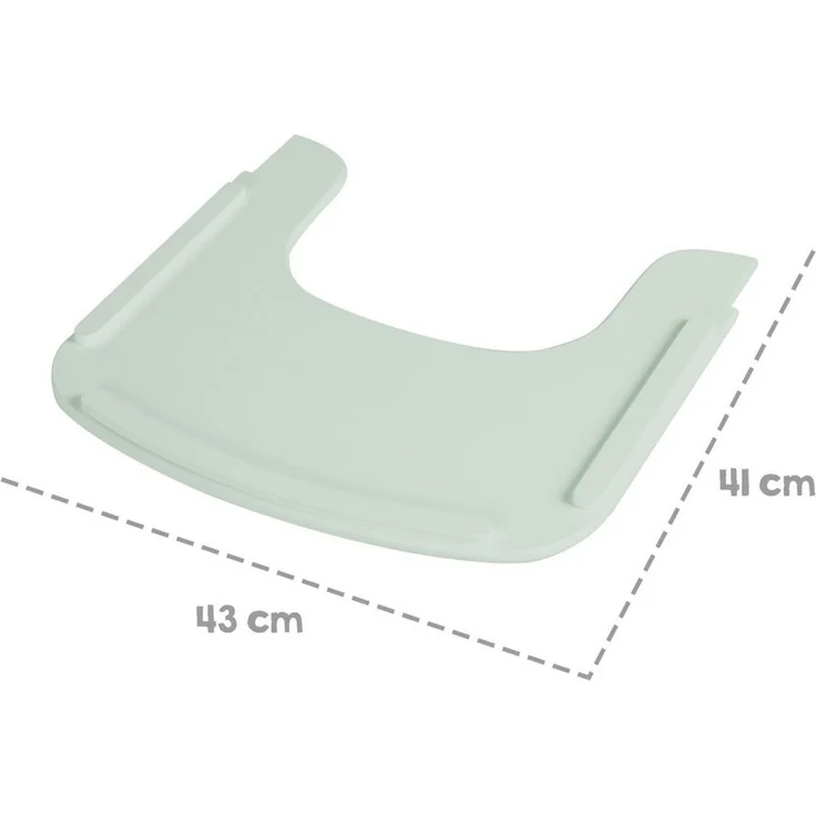 roba Essbrett aus Holz - Erweiterung & Zubehör für Hochstuhl Sit Up Flex - Kompatibel mit Gurtsystem und Hochstuhlauflagen - ab 6 Monaten - Mintgrün – Bild 3