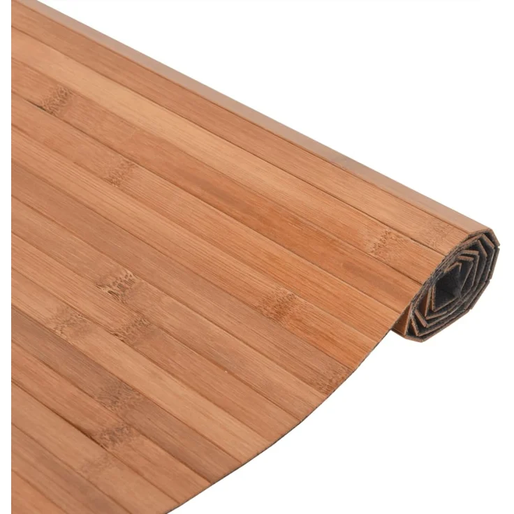 vidaXL Teppich Rechteckig Natur 100x100 cm Bambus 376799 – Bild 4