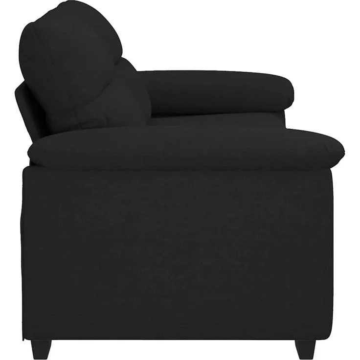 vidaXL 2-Sitzer-Sofa Schwarz 180x81x84 cm Stoff 4105309 – Bild 4