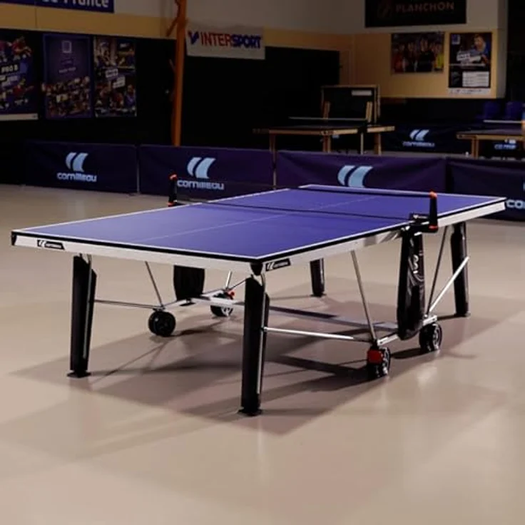 Cornilleau Indoor Tischtennisplatte Sport 500, COMPACT TECHNOLOGY, blendfreie MATTOP-Beschichtung, stabiler Rahmen, integrierte Ballablage, DSI-Verriegelungsmechanismus – Bild 2
