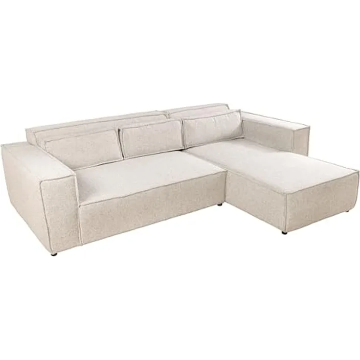 riess-ambiente Ecksofa BOSSA NOVA 265cm antik taupe, Einzelartikel 1 Teile, Wohnzimmer · Microfaser · L-Form · inkl. Kissen · Modern Design