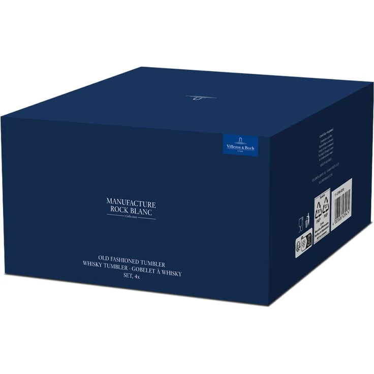 Villeroy & Boch Manufacture Rock Blanc Whiskybecher 250 ml 4er Set – Bild 3