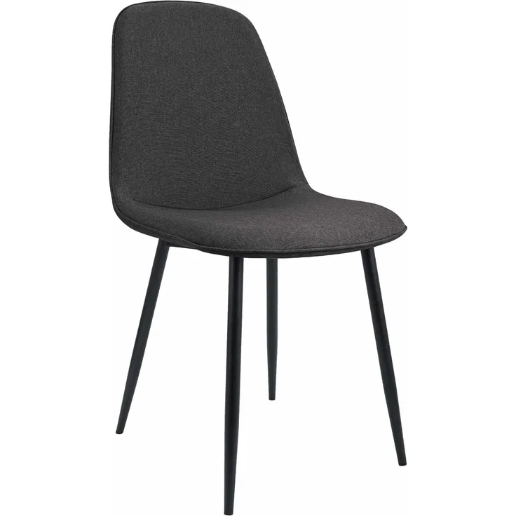 Esszimmerstuhl RAZON - Stoff Dunkelgrau 45x54x88 cm | Essstühle Esszimmerstühle Küchenstühle Wohnzimmerstühle