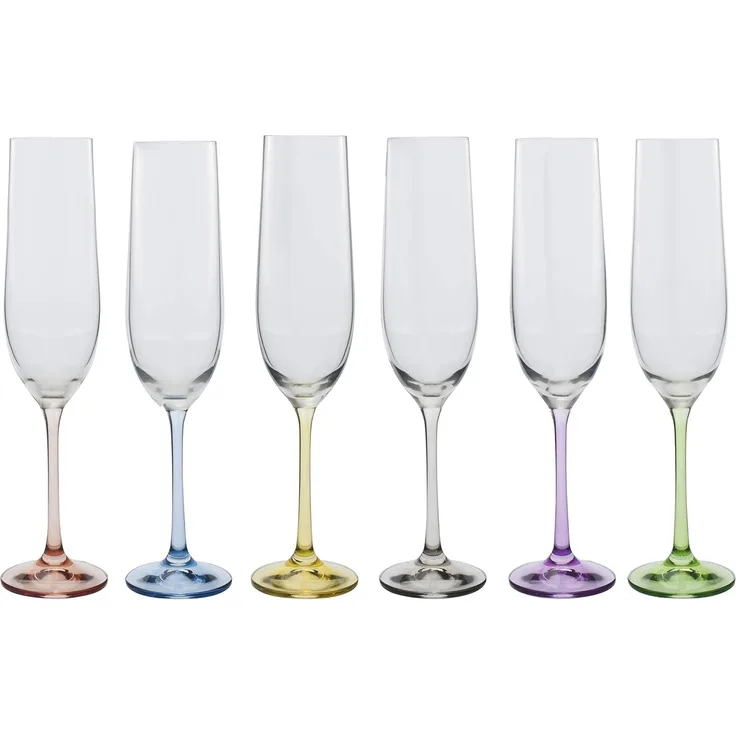 Rainbow Champagner Flöte 190-ML