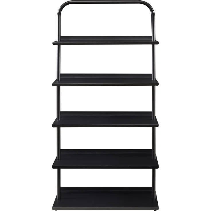 Schuhregal Poytya Stahl 119x60x32 cm Schwarz [en. casa] – Bild 5