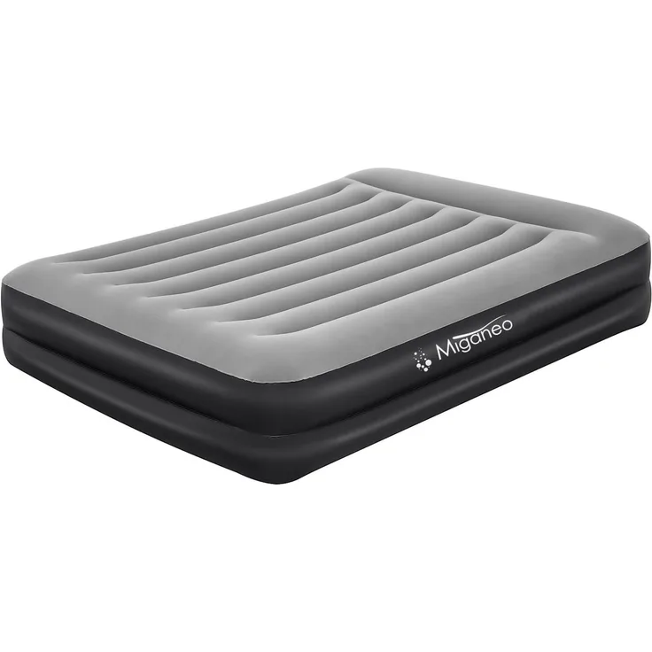 Miganeo Luftbett 203 x 152 x 46 cm Premium | mit integrierter Elektropumpe