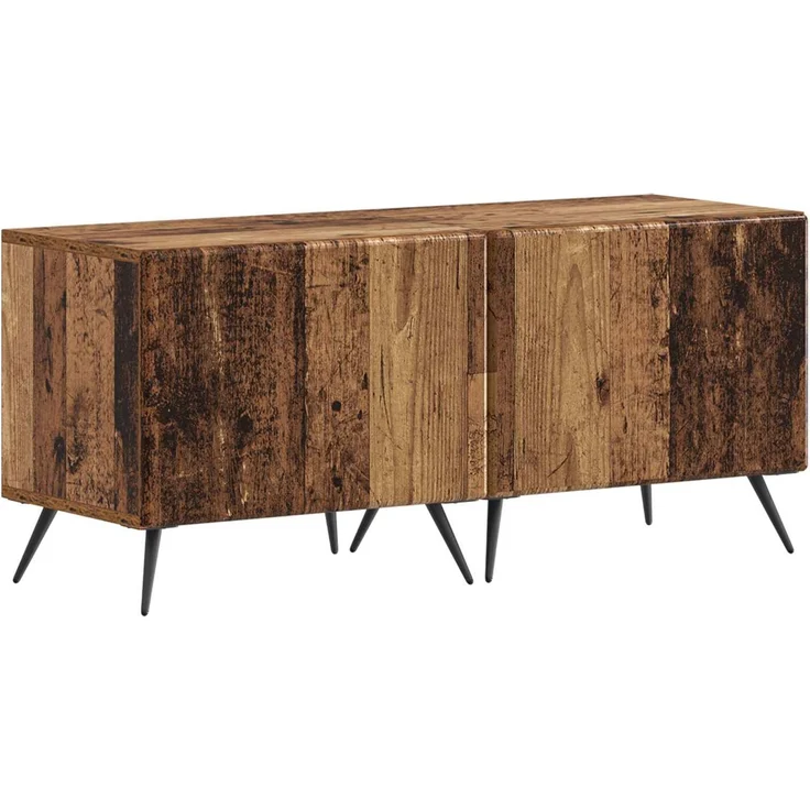 vidaXL LED-TV-Schrank BREDA 3 stk. Altholz Holzwerkstoff 3416930 – Bild 4