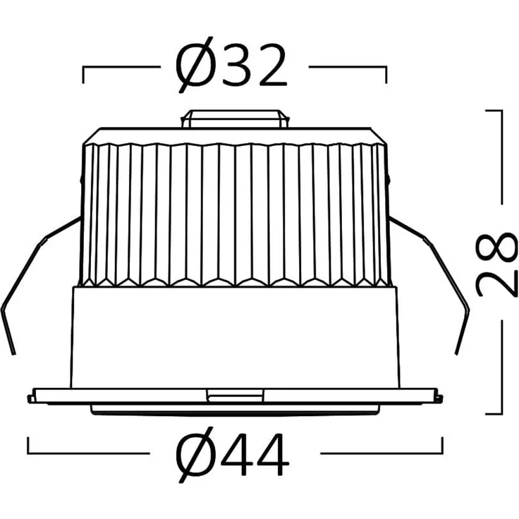 LED Minispot 3W klein Einbauleuchte Einbauspot Einbaustrahler 3 Blenden IP54 230V 3000K – Bild 8
