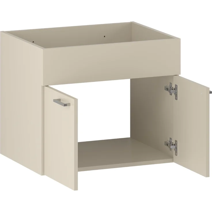 Badplaats Waschbeckenunterschrank Colorado 60x46 cm Cashmere - Hängender Badezimmerschrank mit 2 Schubladen – Bild 5