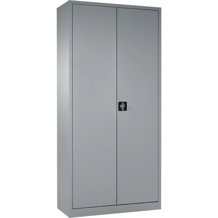 Aktenschrank Metallschrank mit 2 Türen 4 Fachböden 1945 x 920 x 420 mm lichtgrau