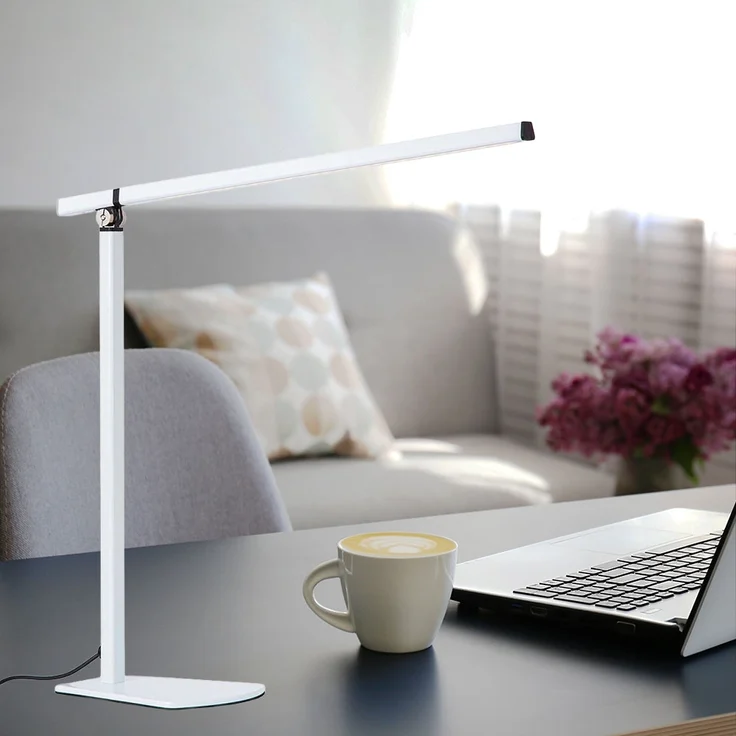 LED Tischleuchte, Touch, Spot beweglich, weiß, H 43 cm – Bild 2