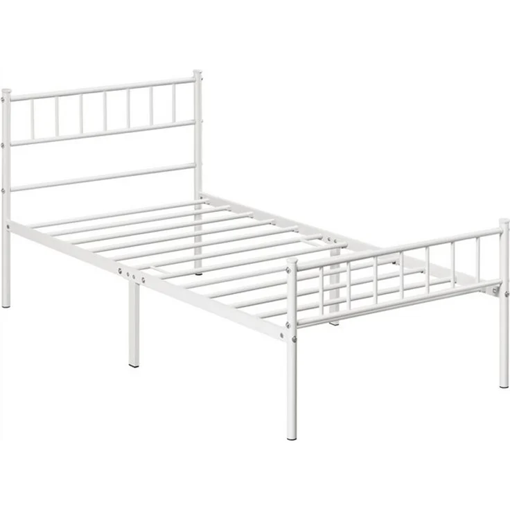 Yaheetech Bettgestell Metallbett, Einzelbettgestell / Doppelbettgestell – Bild 4