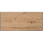 bümö Tischplatte 180x80 cm in Asteiche, Schreibtischplatte aus Holz, Holzplatte, Spanplatte kratzfest beschichtet, ABS-Kante, 120 kg Tragkraft für DIY Homeoffice Schreibtisch & mehr, PL-19-R