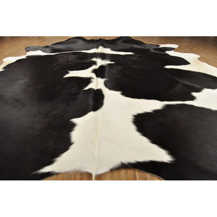 KUHFELL online & NOMAD Fellteppich KUHFELL RINDERFELL TEPPICH SCHWARZ WEISS ca. 230x200 cm – Bild 3
