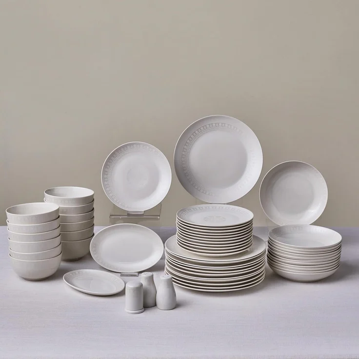 Karaca Geschirr-Set Karaca Forever Bone Artiste Geschirrset 53-Teiliges 12-Personen – Bild 8