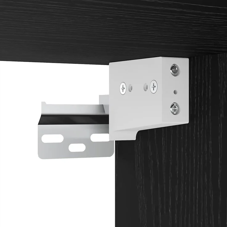 vidaXL TV-Schrankset 4 pcs Schwarz Eichen-Optik Holzwerkstoff 3393262 – Bild 8