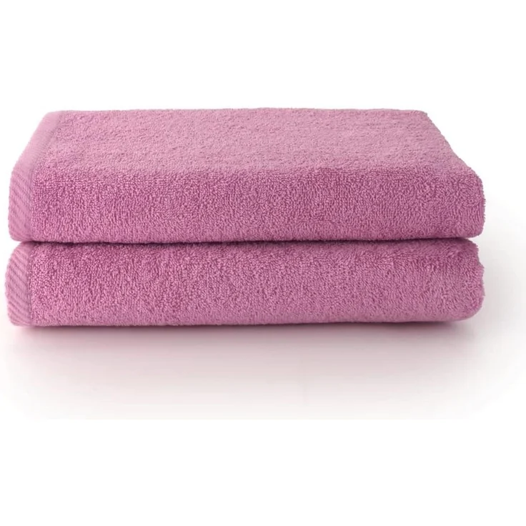 Top Towel - Plus - Große Badetücher - Badetücher - 2 Duschtücher - 100x150 cm 100 % Baumwolle - Malve